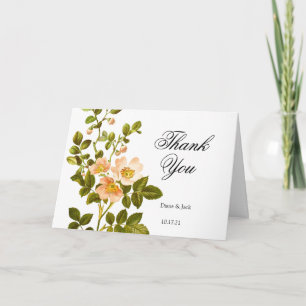 Cartão Blossom de Maçã Cores de Água Casamento