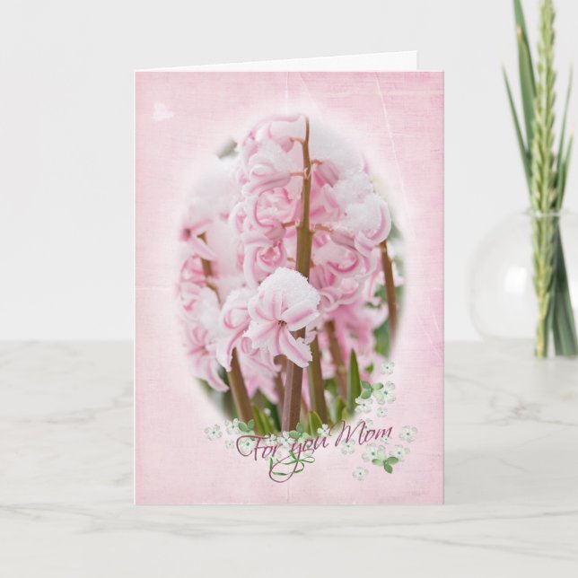 Cartão Blossomas do dia de as mães (Frente)