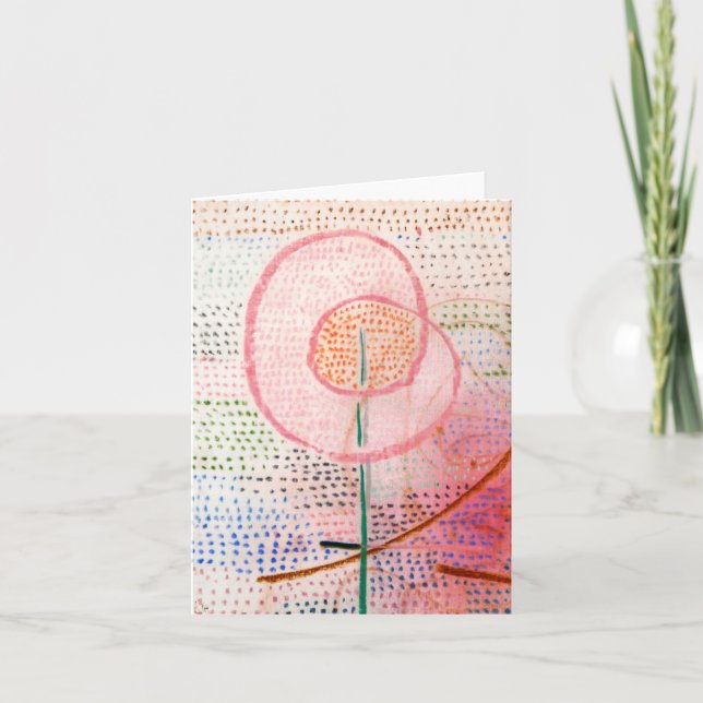 Cartão Blossoming 1934 Painting De Paul Klee (Frente)