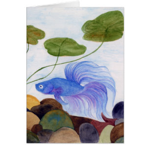 Cartão Blue Betta Fish