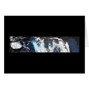 Cartão Blue Black Dripe