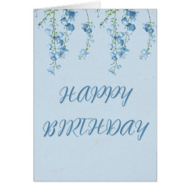 Cartão Blue Blooms