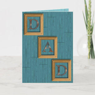 Cartão Blue Boards Father's Day Greeting Card