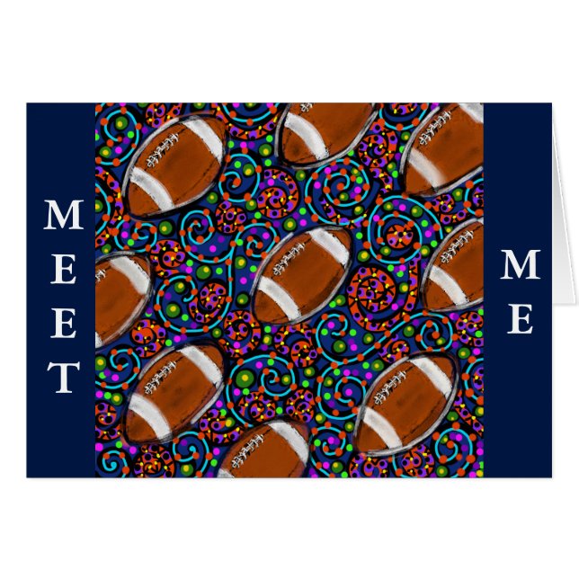 Cartão Blue da Arte do Futebol (Frente Horizontal)