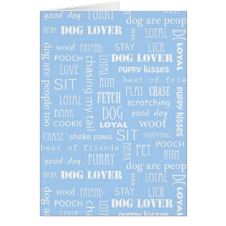 Cartão Blue Dog Lover Sayings