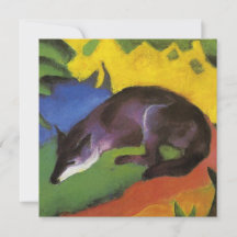 Blue Fox (por Franz Marc)