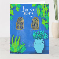 Blue Garden Majorelle Jardin SORRY CONDOLENCES