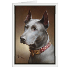 Cartão Blue Great Dane de Carl Reichert