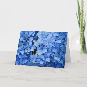 Cartão Blue Hydrangea Greeting Card
