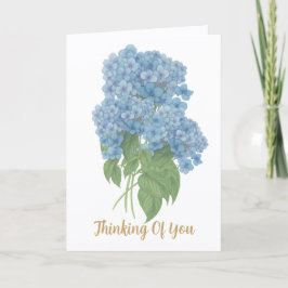 Cartão Blue Hydrangea Thinking of You Card