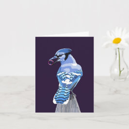 Cartão Blue Jay brilhante