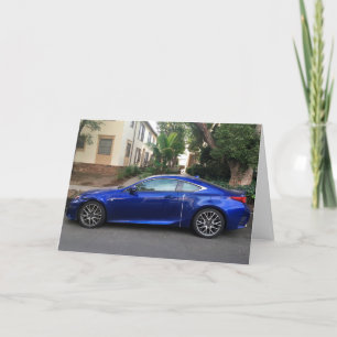 Cartão Blue Lexus Bird lover birthday card