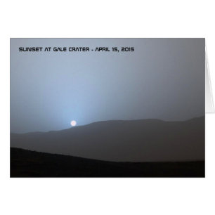 Cartão Blue Martian Sunset