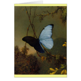 Cartão Blue Morpho Butterfly 1865 Primavera Personalize A