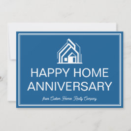 Cartão Blue Real Estate Business Personalized Marketing