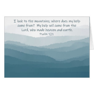 Cartão Blue Ridge Parkway, de onde vem minha ajuda?