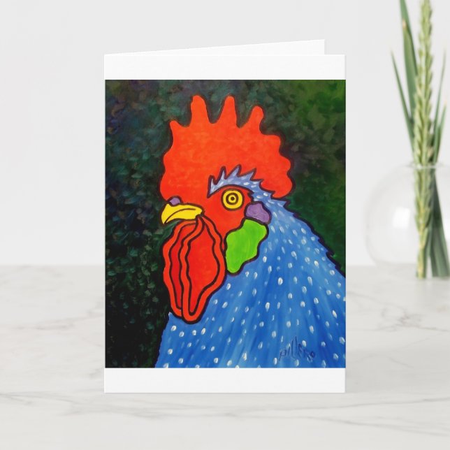 Cartão Blue Rooster 14 (Frente)
