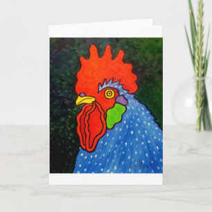 Cartão Blue Rooster 14