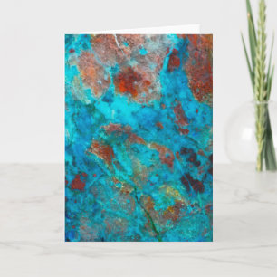 Cartão Blue Shattuckite