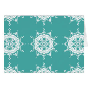 Cartão Blue Spruce Mandala