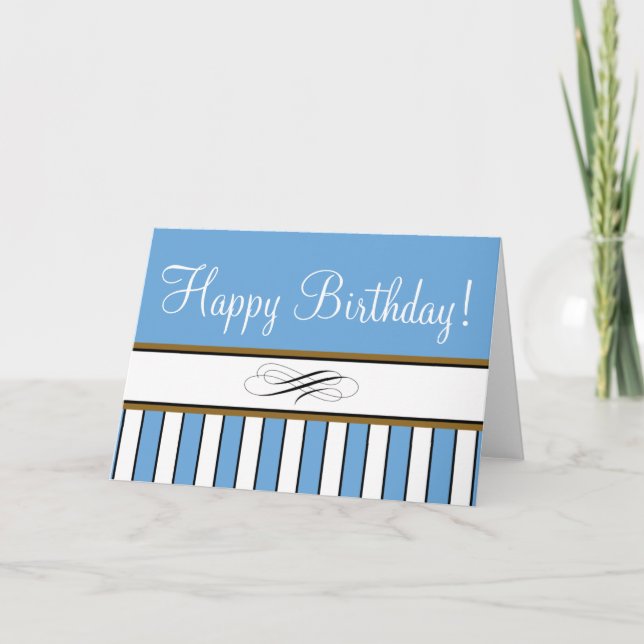 Cartão Blue Strike "Birthday Card" (Frente)