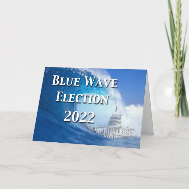 Cartão Blue Wave Election 2022 (Frente)