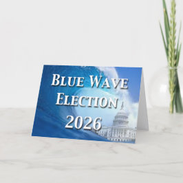 Cartão Blue Wave Election 2026