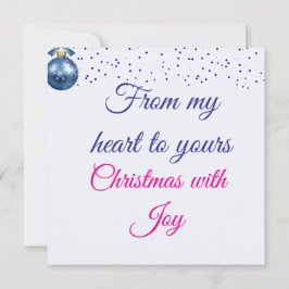 Cartão Blue Winter Wishes