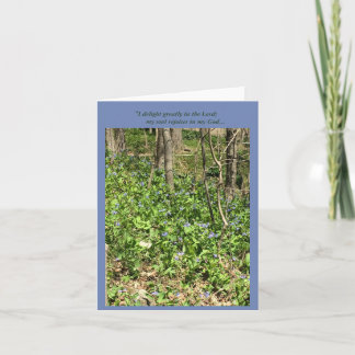 Cartão Bluebells do júbilo