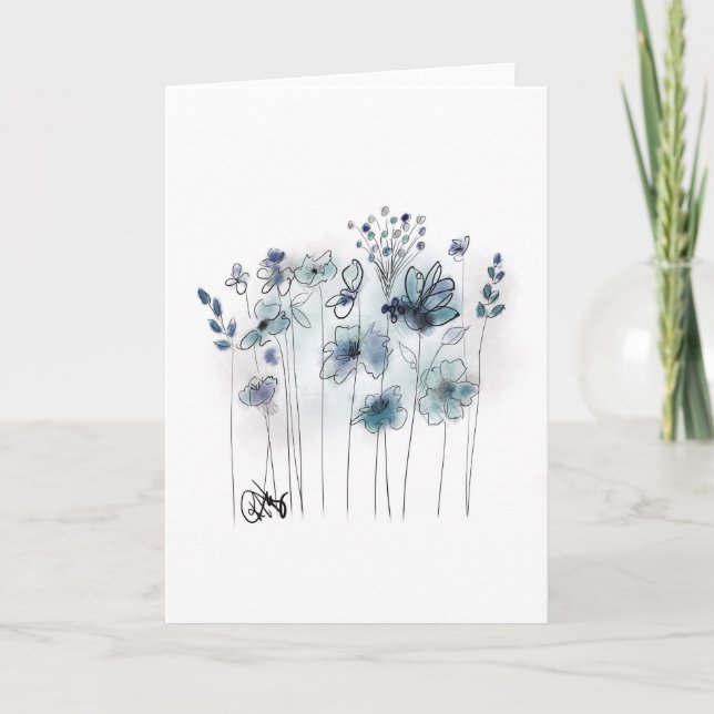 Cartão Bluebells Notecard (Frente)