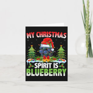 Cartão Blueberry Vestindo Papai Noel - Espírito de Natal 