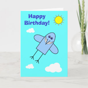 Cartão Bluebird da felicidade