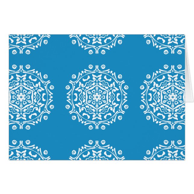 Cartão Bluebird Mandala (Frente Horizontal)