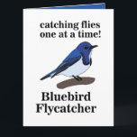 Cartão Bluebird No Branch Funny Birthday<br><div class="desc">Bluebird no Branch Funny Birthday Card original design de Nisha Prabhu. Aproxime o dia especial de alguém com o nosso "Bluebird On Branch Funny Birthday Card"! Este cartão delicioso apresenta um pássaro azul alegre, solto confortavelmente em um galho, acompanhado por um texto espirituoso que certamente atrai risos e uma boa...</div>