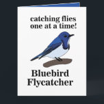 Cartão Bluebird No Branch Funny Birthday<br><div class="desc">Bluebird no Branch Funny Birthday Card original design de Nisha Prabhu. Aproxime o dia especial de alguém com o nosso "Bluebird On Branch Funny Birthday Card"! Este cartão delicioso apresenta um pássaro azul alegre, solto confortavelmente em um galho, acompanhado por um texto espirituoso que certamente atrai risos e uma boa...</div>