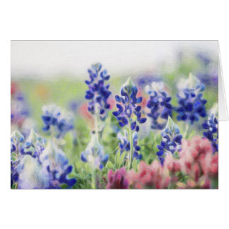 Cartão Bluebonnets Pastel