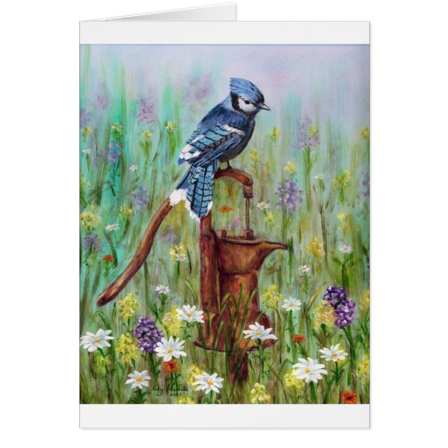 Cartão Bluejay: vara calma (Frente)