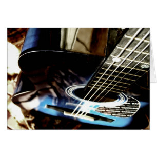 Cartão Blues acústico para guitarra