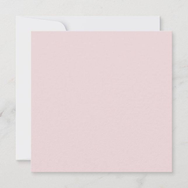 Cartão Blush de Pó Rosa Cor Sólida (Frente)