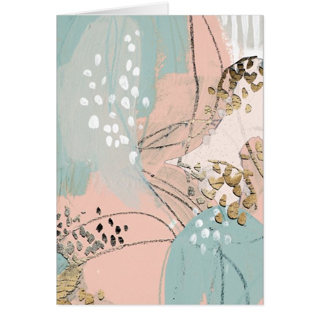 Cartão Blush e Dourado I (Frente)