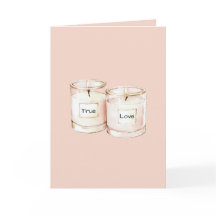 Blush Pink Candles True Love