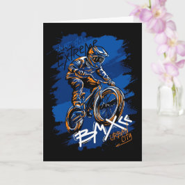 Cartão Bmx Bicycle Urban Graffiti streetwear 