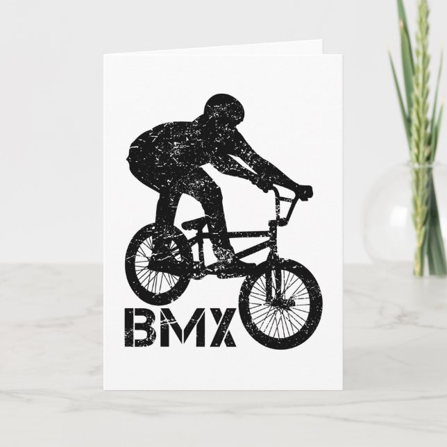 Cartão BMX Bike Livre Esportes Refletores Ideia de Presen (Frente)