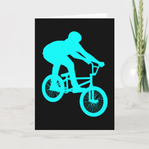 Cartão BMX Bike Motocross Bicycle Freestyle Retro Gift