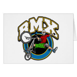 Cartão BMX um entregue o truque
