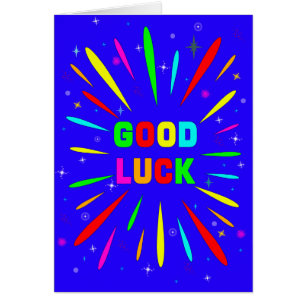 Cartão Boa explosão de sorte