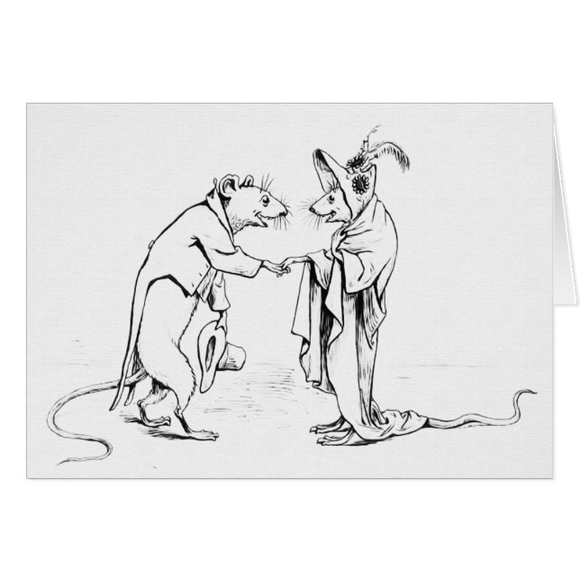 Cartão Boa Noite de Ratos (Frente Horizontal)