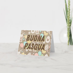 Cartão Boa Páscoa, Feliz Páscoa italiano