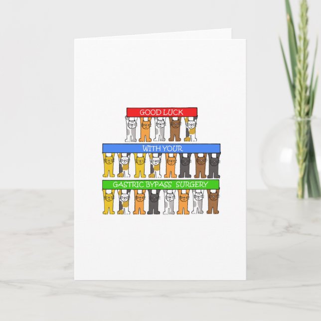 Cartão Boa sorte do desvio gástrica (Frente)