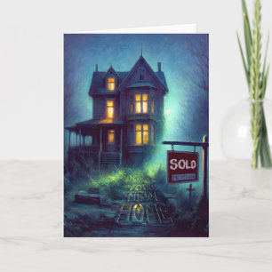 Cartão Boa Sorte em Sua Nova Casa